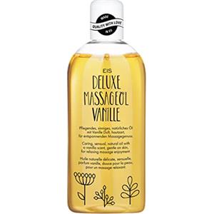 EIS Olio massaggi EIS Deluxe alla vaniglia | Massaggi rilassanti | ideale per coppie | Olio riscaldante corpo per rilassamento muscolare | Lubrificante intimo liquido | Aroma vaniglia sensuale | 250 ml