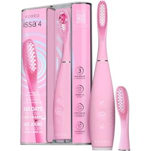 FOREO issa 4 Spazzolino elettrico sonico 4-in-1 ricaricabile con testina extra per 12 mesi, setole morbide, testine sostituibili, pulizia denti, sbiancante denti, pulizia ultra-igienica