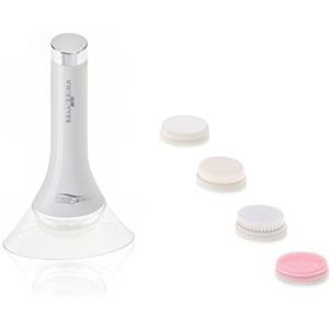 BELLISSIMA Imetec Face Cleansing Pure&Light Spazzola per la Pulizia del Viso, 4 Diverse Testine Trattamenti Personalizzati, Uso Anche Sotto Doccia una Pelle Liscia e Levigata