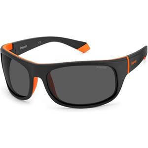 Polaroid Pld 2125/s 8LZ/M9 BLACK ORANGE Sunglasses Men's Acetate, Standard, 66
