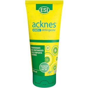ESI - Acknes Gel Detergente Viso con Tea Tree Oil, Azione Purificante Delicata per Pelli Grasse, Contrasta Acne e Sebo in Eccesso, Dona una Pelle Uniforme e Idratata, 200 ml