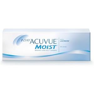 Acuvue 1-DAY Acuvue MOIST con tecnologia LACREON; Lenti a contatto giornaliere; Protezione UV;-4.00 diottrie; BC 8.5; DIA 14.20; 30 lenti