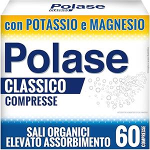 Polase Classico, Magnesio e Potassio,Integratore Alimentare, contro Stanchezza e Fatica Fisica, Caldo, Sali Minerali Organici, 60 Compresse