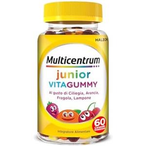 Multicentrum Vitagummy Integratore Alimentare di Vitamine e Minerali Formulato per Bambini 3+, con Vitamina D e Iodio, Gusto Frutta Mista, 60 Caramelle Gommose