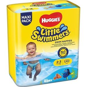 Huggies Little Swimmers Pannolini Taglia 2-3 (3-8 kg), Pannolino costumino, Design Disney, 20 Pz
