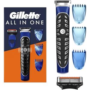 Gillette Styler Rasoio Elettrico Barba All-In-One, Rade, Regola, Rifinisce, 1 Rasoio Gillette, Con Tecnologia Braun E Impugnatura EasyGrip Per Un'Incredibile Precisione E Comfort