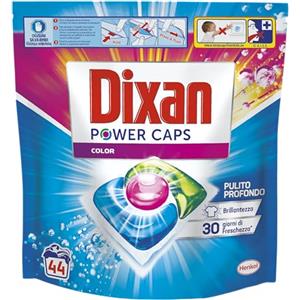Dixan Power Caps Color, Detersivo Lavatrice in Capsule, Confezione da 44 PZ