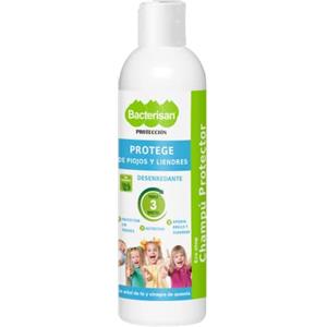 BACTERISAN Shampoo protettivo districante 250 ml, Protegge dai pidocchi e dalle lendini, Shampoo di uso quotidiano con albero del tè