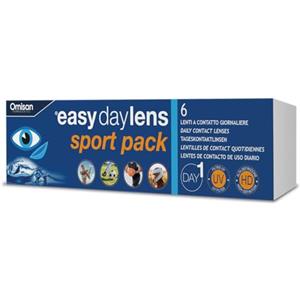 Easy Day Lens Sport Pack, 6 Lenti A Contatto monouso Giornaliere per la correzione della miopia -2,00