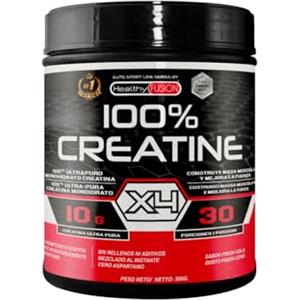 Healthy Fusion Creatina Monoidrata | Creatina Pura microfiltrata | Favorisce la crescita muscolare e migliora la resistenza fisica | Elevata solubilità | Formato in polvere, gusto di Anguria 300gr