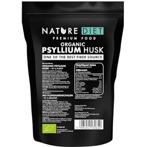 Nature Diet Bucce di Psillio BIO | 450 g | 95% Purezza | Alto Contenuto di Fibre | Vegano & Senza Glutine | Certificato Biologico UE | di Nature Diet