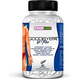Healthy Fusion Goodbye Fat For Men | Potente Dimagrante Per Gli Uomini | Brucia Grassi | Riduttore Dell'appetito | Stimola Il Metabolismo | Migliora Il Tuo Aspetto Eliminando Grasso E Kg | 60U