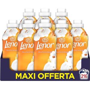 Lenor Ammorbidente Lavatrice Concentrato 216 Lavaggi (8x27), Oro E Fiori Di Vaniglia, Offre Una Freschezza Duratura Per Un Letto Fresco Fino A 1 Settimana