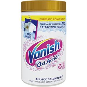 Vanish Oxi Action Multipower Polvere Bianco Splendente, Smacchiatore per Capi Bianchi, 1 Confezione da 1.5Kg per Bucato, Additivo Lavatrice Multiazione senza Candeggina