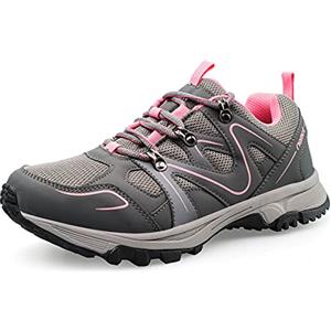 riemot Scarpe da Trekking Donna Impermeabili Leggere Traspiranti con Suola Antiscivolo per Escursionismo Montagna, Camminate Outdoor e attività Sportive, Grigio, EU 40