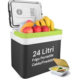Avilia Frigo Portatile 24L Caldo/Freddo - Frigo da Campeggio Elettrico per Auto e Casa con ECO System, Doppia Alimentazione 12V/230V