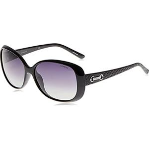 Polaroid P8430, Occhiali da Sole Donna, Nero/Grigio (Black/Grey Faded Polarized), 58