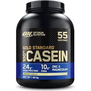Optimum Nutrition Gold Standard 100% Proteine Caseina in Polvere, Gusto Vaniglia Cremosa, 1.82kg, 55 Porzioni