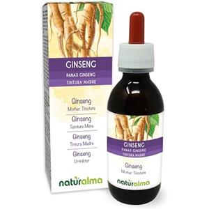 Naturalma Ginseng (Panax ginseng) radici Tintura Madre analcoolica Naturalma - Estratto liquido gocce 120 ml - Integratore alimentare - Vegano