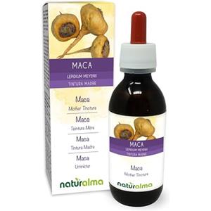 Naturalma Maca o Ginseng peruviano (Lepidium meyenii o Lepidium peruvianum) radici Tintura Madre analcoolica Naturalma - Estratto liquido gocce 120 ml - Integratore alimentare - Vegano