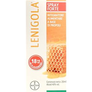 Coswell Lenigola Spray Forte, Spray Gola Antinfiammatorio Forte con Propoli Deceratae Purificata, Timo ed Eucalipto, Elevata Concentrazione di Flavonoidi 18mg/ml, Adatto a Tutti
