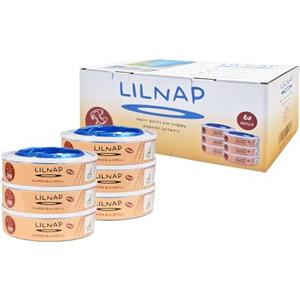 LILNAP - Ricarica compatibile con Foppapedretti Maialino Mangiapannolini Angelcare & Litter Locker II (6 ricariche)