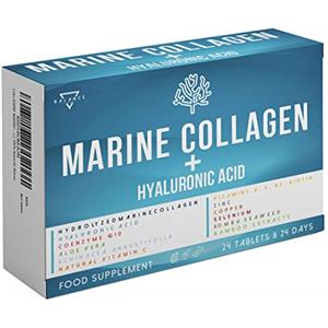 BALANCE FEEL YOUR SELF COLLAGENE MARINO CON ACIDO IALURONICO | Idrolizzato per Pelle Articolazioni e Ossa | 15 Ingredienti Attivi tra cui: Coenzima Q10, Biotina, Vitamina C A E B2, Aloe Vera, Zinco | 100% Naturale