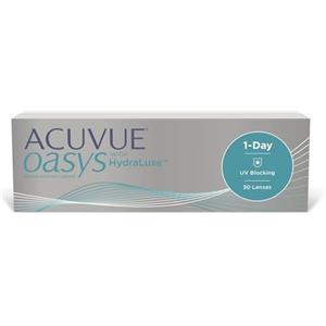ACUVUE OASYS 1-Day con tecnologia HydraLuxe, Lenti a contatto giornaliere; Visione chiara e nitida e comfort elevato; Protezione UV;+2.00 diottrie; BC 8.5; DIA 14.30; 30 lenti