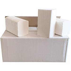 IMBALLAGGI 2000 - Carta Igienica Interfogliata in Pura Cellulosa 2 Veli 27000Pz Foglio 10x21, Asciugamani Monouso per Dispenser Asciugamani Usa e Getta Validi come Salviette Mani e Tovaglioli di Carta