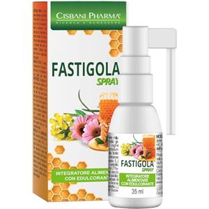 CISBANI PHARMA FASTIGOLA, Spray Gola Propoli 35 ml con Miele mille fiori, Echinacea Porpurea, Timo, Erisimo e Menta, sensazione di sollievo immediata, dal piacevole gusto lampone