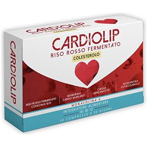 BALANCE NUTRITION CARDIOLIP® | Riso Rosso Fermentato Colesterolo | Riso Rosso | 8 ingredienti attivi tra cui: Coenzima Q10, Berberina, Caigua, Astaxantina, Shitake | 30 CPR