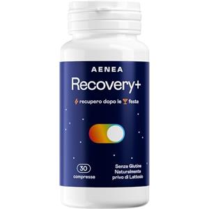 AENEA Recovery+ 30cps - Recupero post-serata - Sconfigge i Postumi da Sbornia - Anti Hangover - Riduce Mal di Testa, Nausea e Bruciore di Stomaco - Nac, Desmodio, Magnesio, Vitamine, Cardo Mariano - Italia