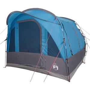 vidaXL Tenda da Campeggio a Tunnel per 3 Persone Blu Impermeabile