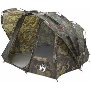 vidaXL Tenda da Pesca per 5 Persone Mimetica Impermeabile, Tenda, Tenda da Esterno, Tenda Leggera, Tenda da Campeggio, Tenda da Giardino