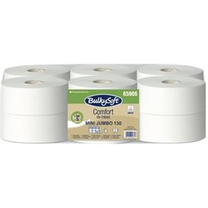 VIRSUS Carta Igienica Industriale Mini Jumbo Rotolo 12 rotoli 5906 Carta Igienica per Dispenser lunghezza 130mt