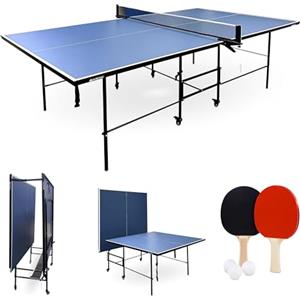 Mobiclinic®, Tavolo Da Ping-Pong Professionale Pieghevole, 274x152'5x76 cm, Include Rete, 2 Racchette, 3 Palline, Tokyo, Ruote Bloccabili a 360º, Maniglie Per il Trasporto