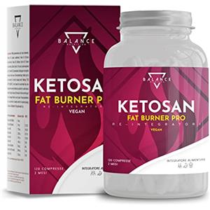 BALANCE NUTRITION Ketosan® (DIETA DETOX DRENANTE INCLUSA) - Brucia Grassi Potenti Veloci | Pillole Dimagranti Veloci e Efficaci | Dimagrante Forte | Tè Verde, Orthosiphon, Garcinia Cambogia, Piperina | 100% Vegan