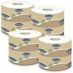 Virsus 96 Rotoli di Carta Igienica Fascettata BUL6995, carta in pura cellulosa a 2 Veli di colore Bianco, Rotolo da 170 Strappi con lunghezza 17,85 mt, 24 CF x 4 Pezzi