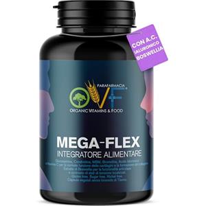 PARAFARMACIA, ORGANIC VITAMINS & FOOD OVF Glucosamina Condroitina ad Alto Dosaggio, Acido Ialuronico, Boswelia e Msm - Integratore Articolazioni e Cartilagine - 180 Cps (3 mesi di fornitura) - Aumento della Mobilità e Supporto Articolare