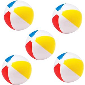 VIRSUS Pallone da Spiaggia Gonfiabile 20NP, Diametro 51 cm, palla in diversi colori giallo, rosso e blu, per Piscina, Mare, per Feste ed Eventi (5)