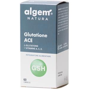Algem Natura Glutatione Forte Con Vitamina C Acerola, Vitamina A, Vitamina E Algem Natura® Integratore Glutatione Ridotto 250mg Puro, Difese Immunitarie, Antiossidante, Supporta Fegato e Intestino, 60 Compresse