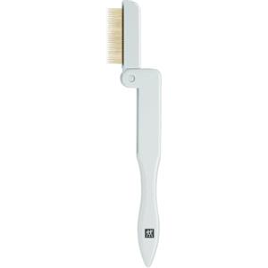 ZWILLING Pettine per ciglia (rimuove il mascara in eccesso, separatore di ciglia, pieghevole, denti in acciaio placcato oro), premium, menta