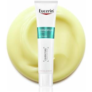 Eucerin DermoPure Clinical Fluido Opacizzante 40 ml, Crema opacizzante viso per 8h effetto mat, Crema viso pelle grassa e acneica con Acido Salicilico e Carnitina anti-imperfezioni e pori dilatati