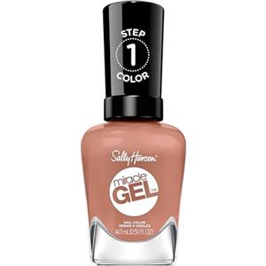 Sally Hansen Smalto Miracle Gel - Road Less Traveled, Anti-scheggiature, Ultra brillante, Facile da applicare, 14,7 ml