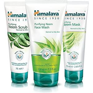 Himalaya Herbals Purifying Neem Face Wash with Face Scrub & Face Mask- (SET)