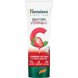 Himalaya Lavaggio Viso alla Vitamina C alla Fragola Luminoso Detergente Viso Luminoso Eliminare la Pelle Spenta | 100ml