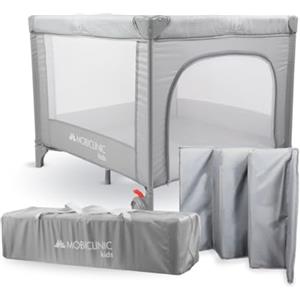 Mobiclinic®, Box per Neonati, 2 in 1, Lettino da Viaggio, Borsa da Viaggio, Pieghevole, Ingresso Laterale, Box per Neonati, 0-3 anni, Sleepland, Rete Traspirante, 2 Ruote con Freno, Materasso Rimovibi