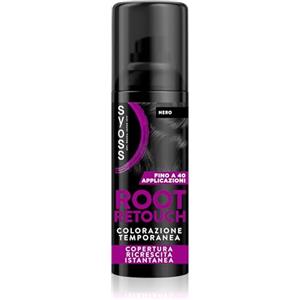 Syoss Root Retouch Colorazione Temporanea Spray Nero 120ml, Ritocco capelli bianchi e ricrescita capelli resistente a pioggia e sudore, Fino a 40 applicazioni
