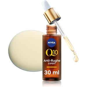 NIVEA Q10 Anti-Rughe Expert Siero Viso Doppia Azione 30 ml, Siero viso antirughe con Tecnologia Glycostop, Face serum rimpolpante arricchito con Coenzima Q10 anti-age