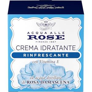 Acqua alle Rose, Crema Viso Idratante Rinfrescante, con Vitamina E e Rosa Damascena, per Pelli Normali e Miste, Gel Fresco e Leggero, 50ml